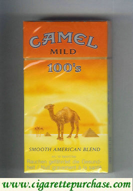 Camel with sun Smooth American Blend Mild 100s cigarettes long size hard box